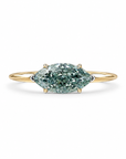 1.56 ct. Blue Lab Diamond Solitaire Ring