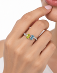 1.75 ct. Yellow/Blue Lab Diamond 2-Piece Ring