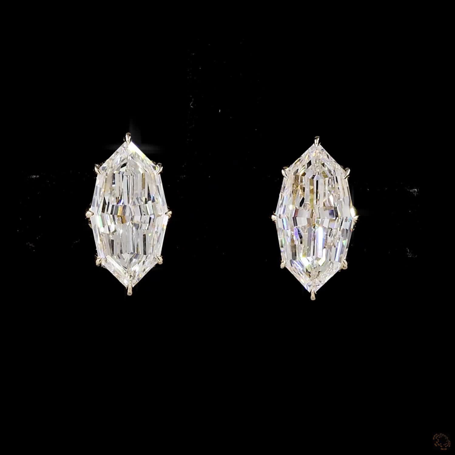 3.90 ct. White Marquise Lab Diamond Earrings