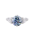 2.81 ct. Blue Lab Diamond 3-Piece Ring