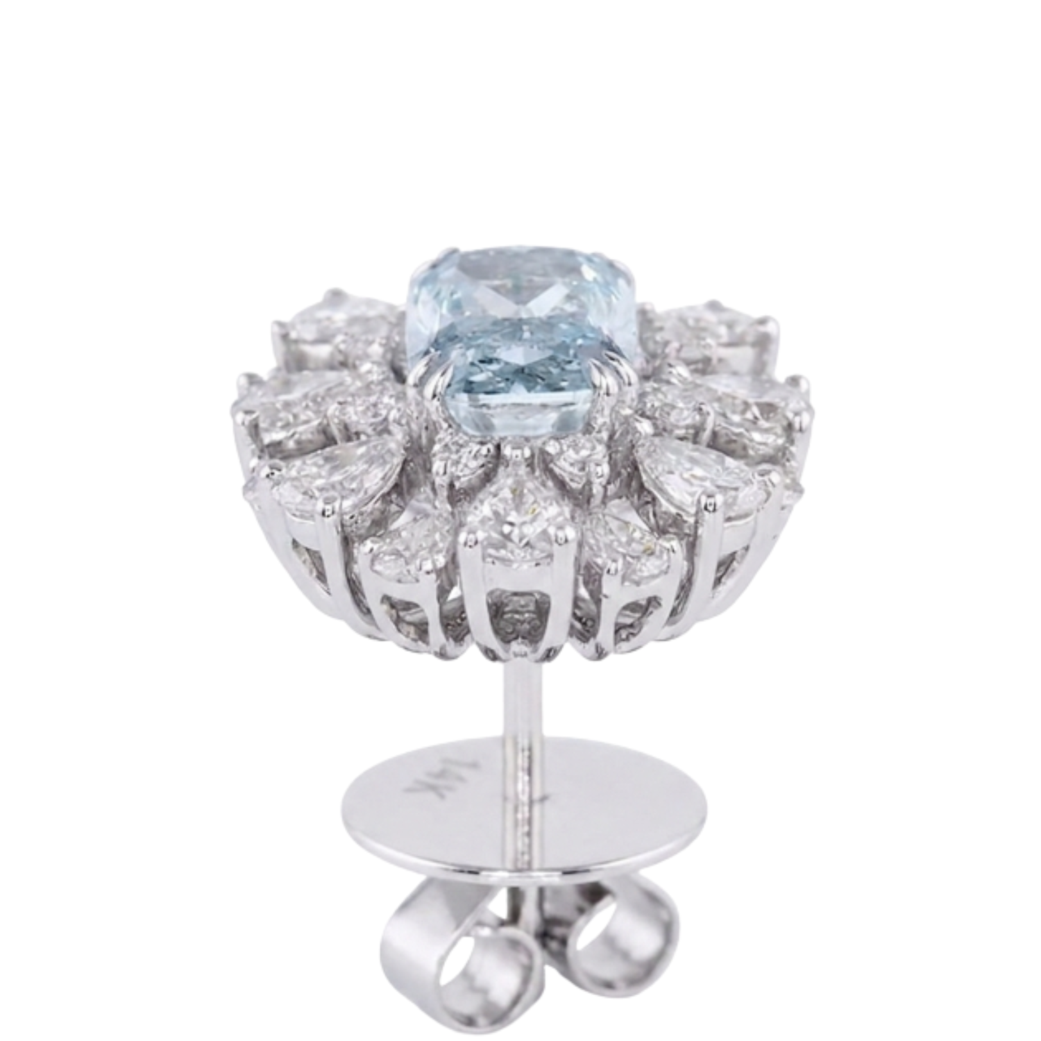 2.11 ct. Blue Lab Diamond Stud Earrings