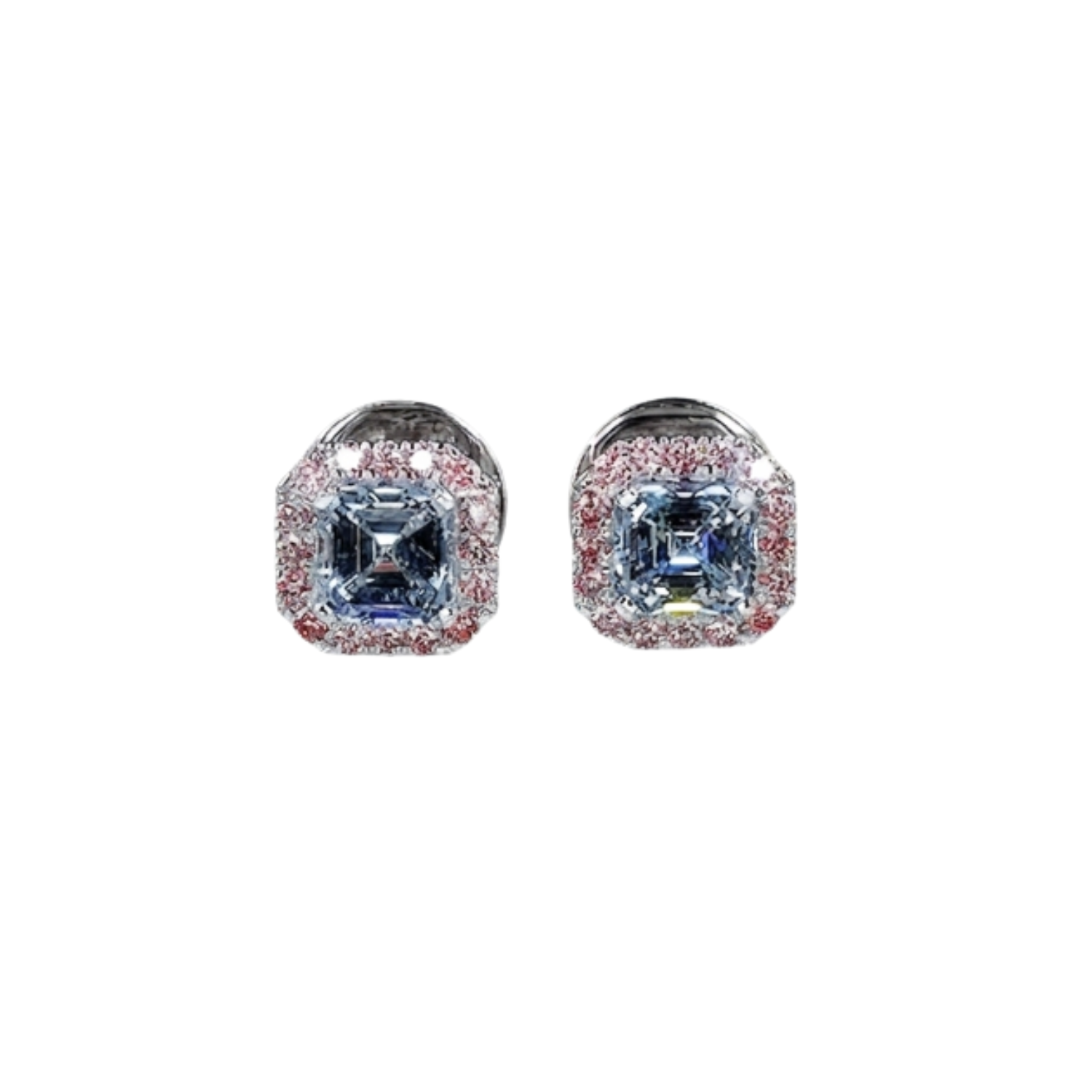 2.02 ct. Blue Lab Diamond Stud Earrings
