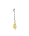 3.07 ct. Yellow Oval Lab Diamond Drop Earrings