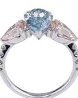 2.21 ct. Blue Lab Diamond 3-Piece Ring