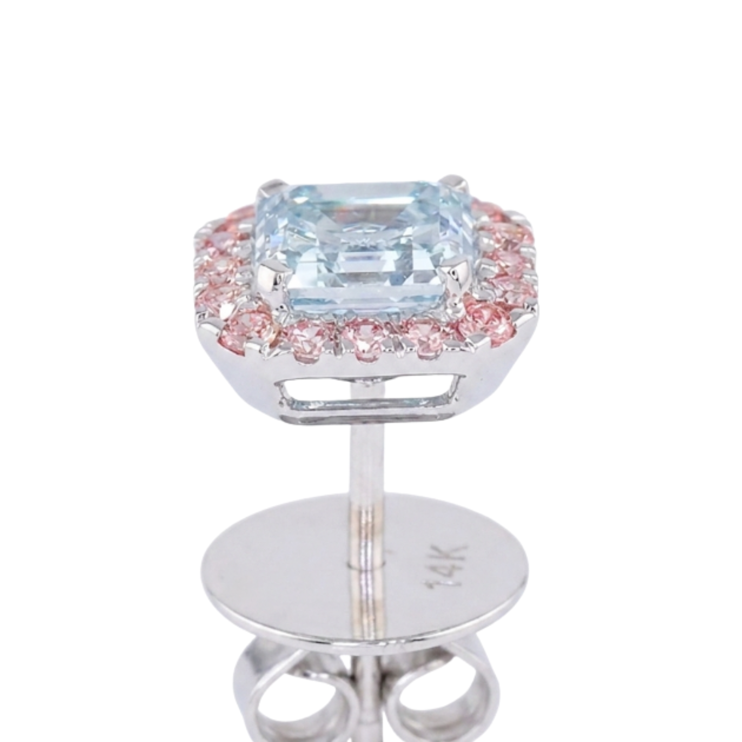 2.02 ct. Blue Lab Diamond Stud Earrings
