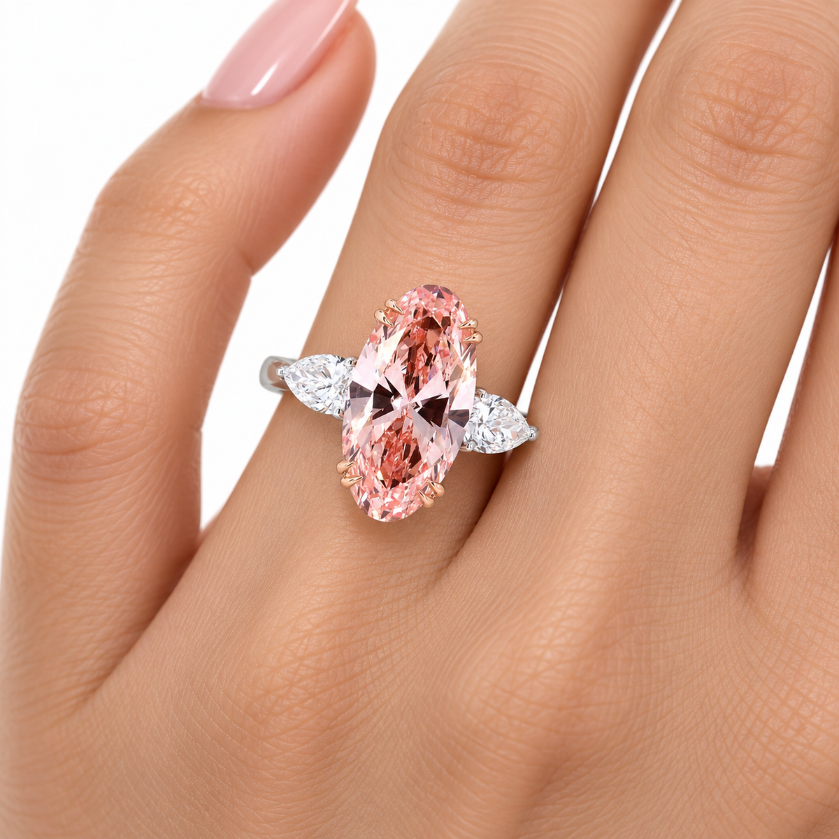 4.05 ct. Pink Lab-Grown Diamond Ring