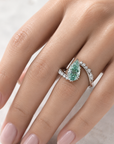 2 ct. Blue Lab Diamond Solitaire Ring