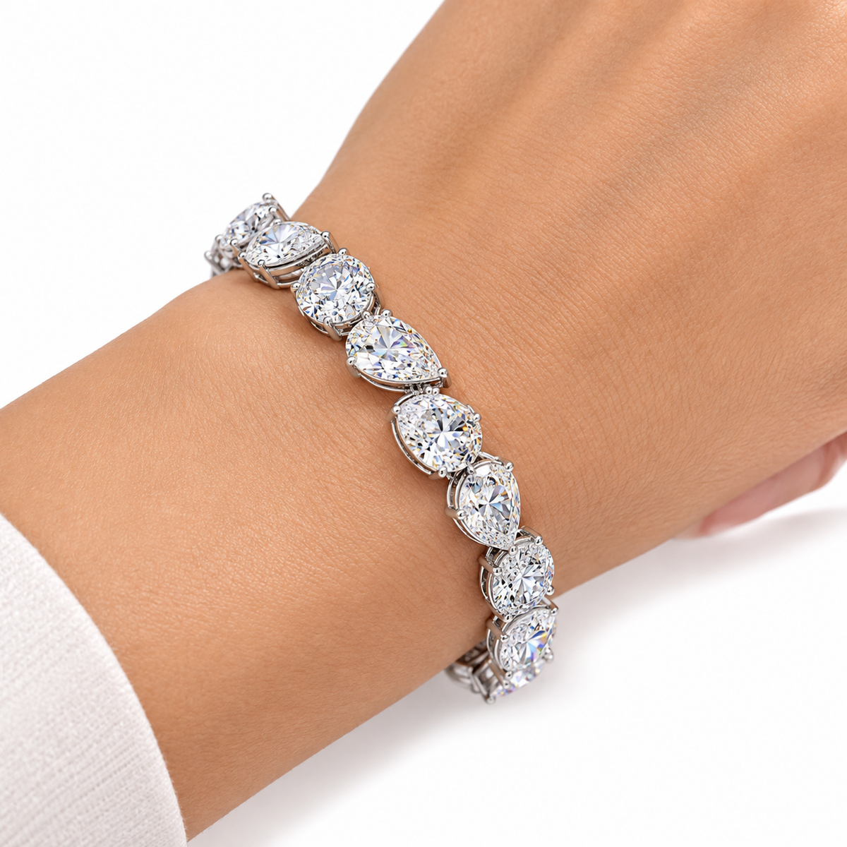 12.17ct.Diamond Tennis Bracelet