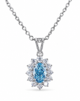 1.16 ct. Blue Lab Diamond Pendant