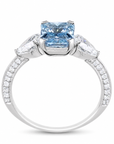 2.33 ct. Blue Lab Diamond 3-Piece Ring