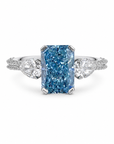 2.33 ct. Blue Lab Diamond 3-Piece Ring