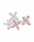 1.6 ct. Pink/White Lab Diamond Butterfly Ring