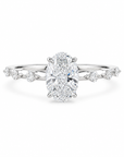 1.00 ct. Oval Lab Diamond Halo Ring
