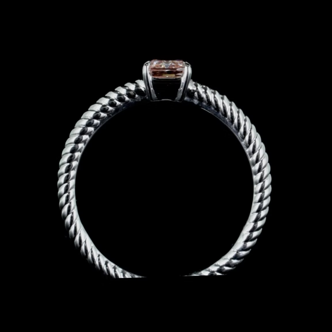 1.00 Ct. Pink Solitaire Ring