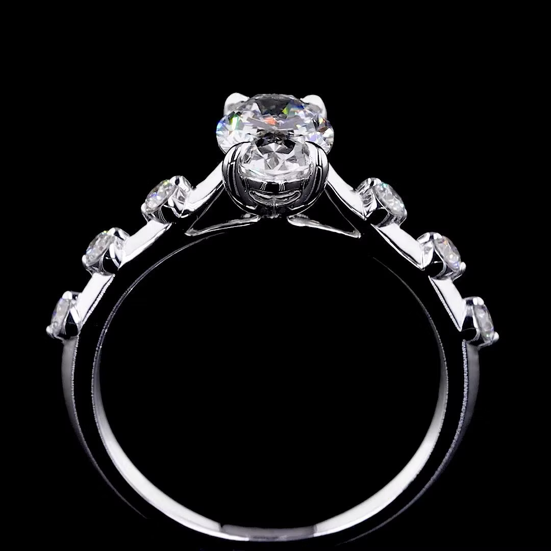 1.02 ct. Oval Diamond Solitaire Ring