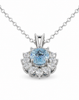 1.16 ct. Blue Lab Diamond Pendant