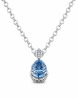 1.12 ct. Blue Lab Diamond Pendant