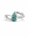 2 ct. Blue Lab Diamond Solitaire Ring