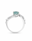 2 ct. Blue Lab Diamond Solitaire Ring