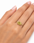3.03 ct. Oval Lab Diamond Solitaire Ring