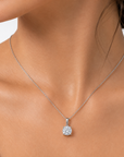 0.38 ct. White Round Natural Diamond Solitaire Pendant