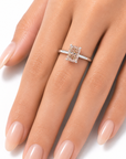 1.02 ct. Brown Radiant Natural Diamond Solitaire Ring