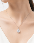 2.60 ct. White Pear Lab Diamond Solitaire Pendant