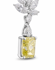 4.14 ct. Yellow Lab Diamond Drop Earrings
