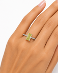 1.53 ct. Yellow Radiant Lab Diamond Ring