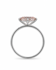 1.50 ct. Pink Oval Lab Diamond Solitaire Ring