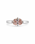 1.50 ct. Pink Oval Lab Diamond Solitaire Ring