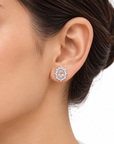 2.28 ct. Pink Oval Lab Diamond Pendant & Earrings Set