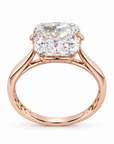 3.53 ct. White Cushion Lab Diamond Ring