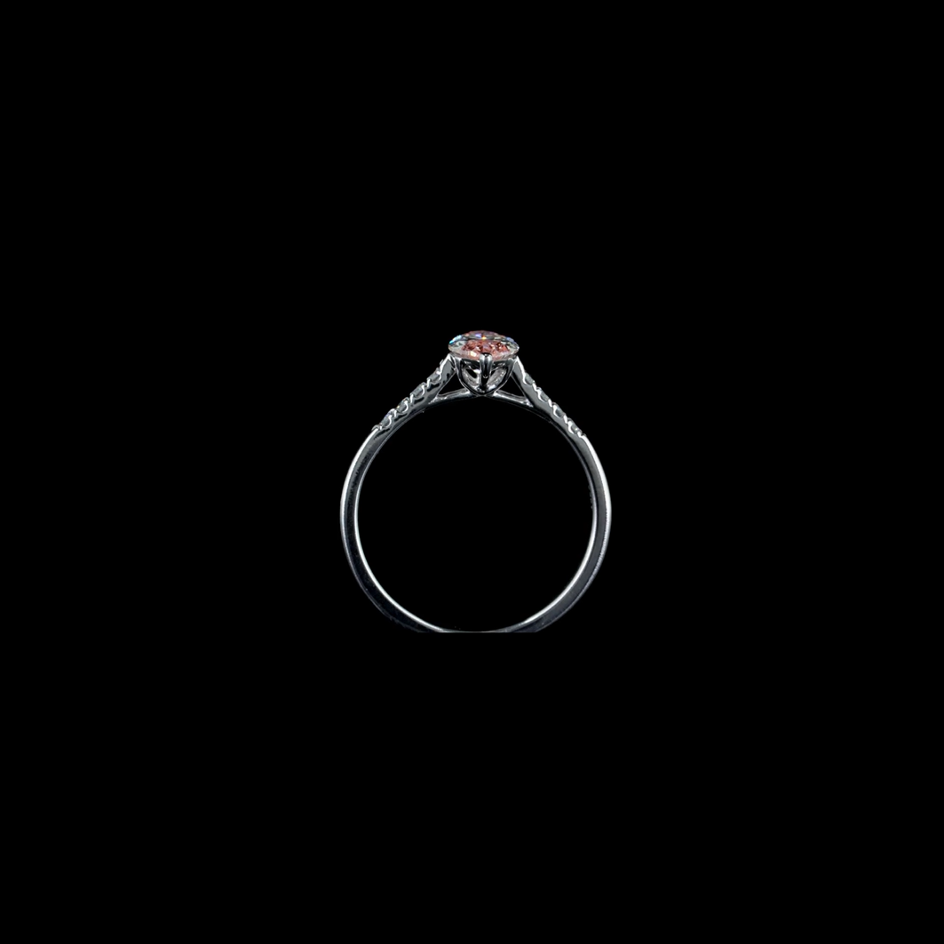 0.86 ct. Pink Marquise Lab Diamond Ring