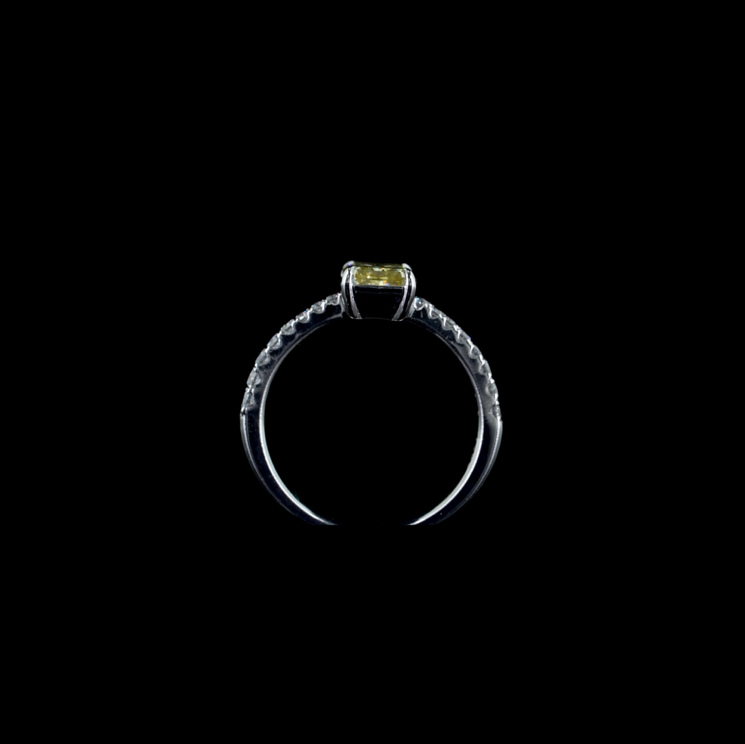 1.53 ct. Yellow Radiant Lab Diamond Ring
