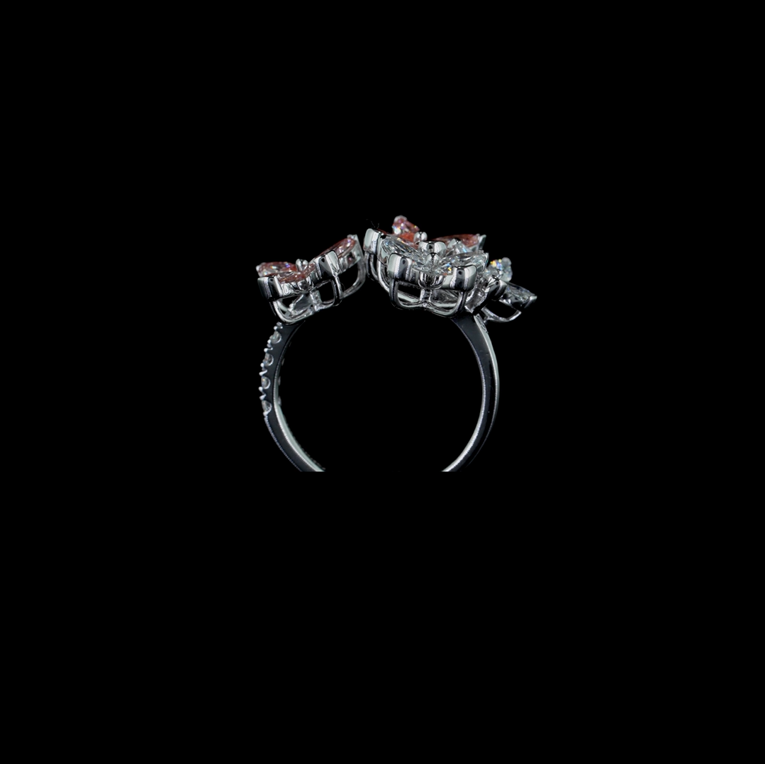 0.46 ct. Pink Marquise Lab Diamond Butterfly Ring