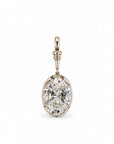 10.03 ct. White Oval Lab Diamond Pendant