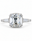 3.31 ct. Old Mine Cusion Lab Diamond Ring