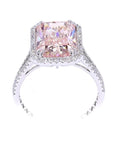 5.03 ct. Pink Lab Diamond Halo Ring