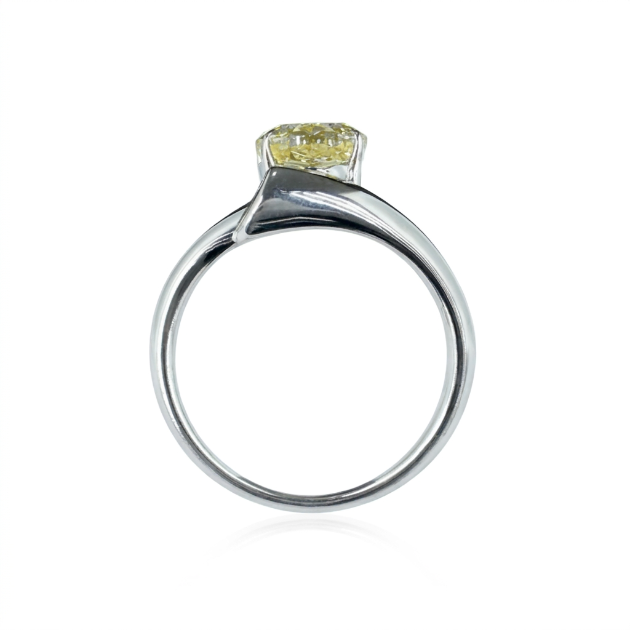 2.70 ct. Yellow Lab Diamond Solitaire Ring