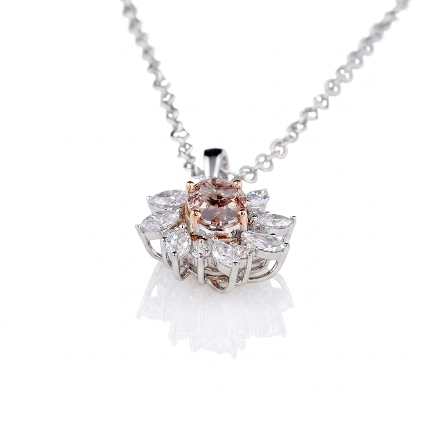 0.79 ct. Pink Lab Diamond Pendant