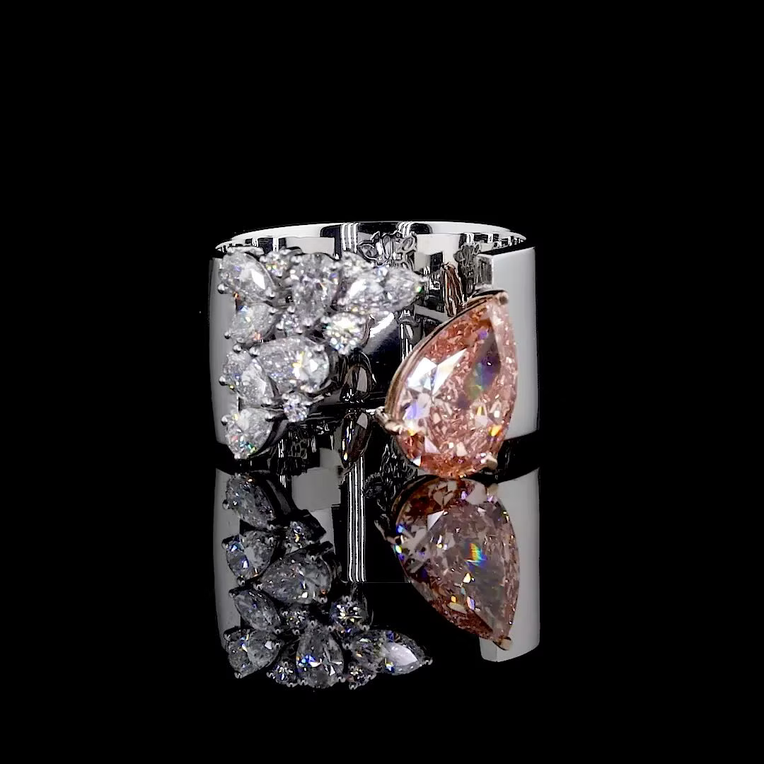 2.02 ct. Pink Lab Diamond Cocktail Ring