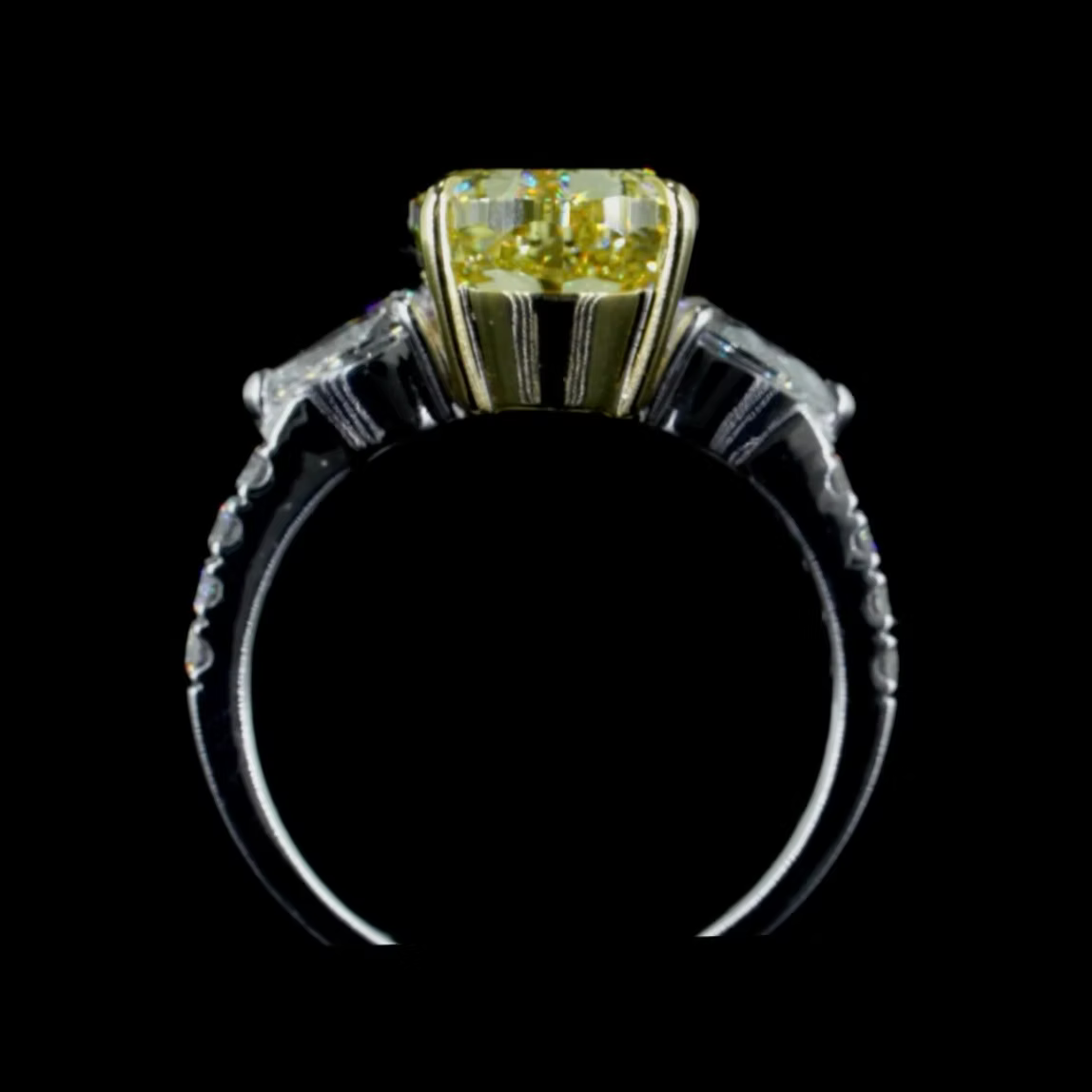 5 ct. Yellow Lab Diamond Solitaire Ring