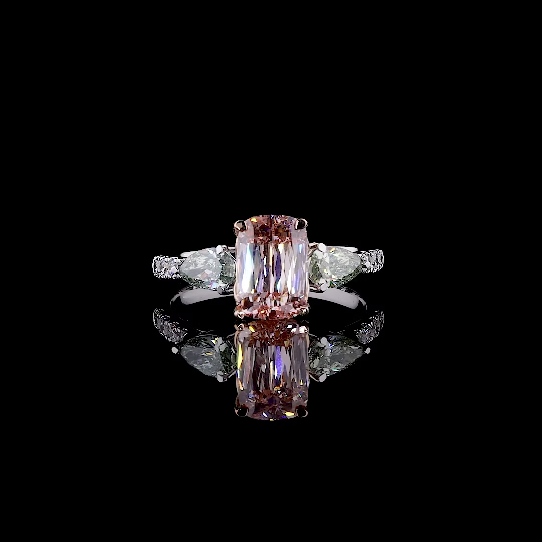 2.02 ct. Pink Lab Diamond 3-Piece Ring