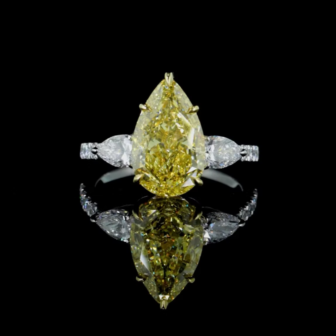 5 ct. Yellow Lab Diamond Solitaire Ring