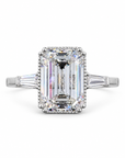 4.04 ct. Emerald Cut Lab Diamond Ring