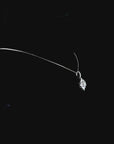 3.01 ct. Pink Square Cushion Lab Diamond Halo Pendant