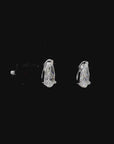0.86 ct. White Pear Natural Diamond Earrings