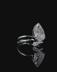 4.04 ct. Pink Pear Lab Diamond Ring