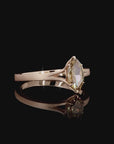 0.96 ct. Brown Marquise Natural Diamond Solitaire Ring
